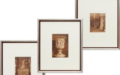 (3) Framed Classical Roman museum photographs