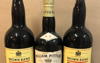 3 bouteilles DIVERS (2 Brown Bang, Oloroso...