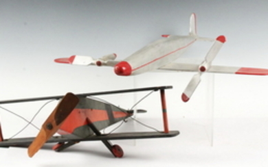 (2) WOODEN TOY AIRPLANES