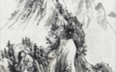 Chinese scroll, Manner of Huang Binhong, Landscape