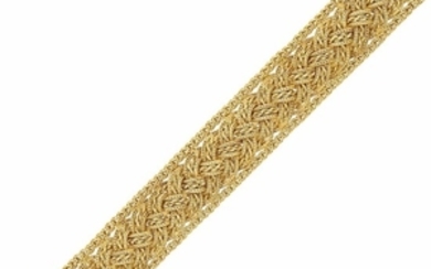 Braided Gold Mesh Bracelet, Bulgari