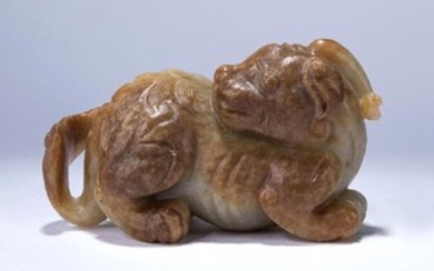 CHINESE ARCHAIC JADE CARVING OF 'TIANLU'