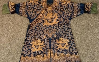 Chinese Silk Gauze Dragon Robe