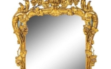 A Continental Giltwood Mirror