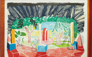 David Hockney, Views of Hotel Well I, from Moving Focus series