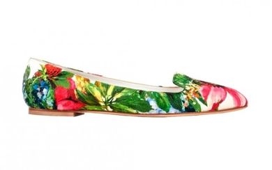 Dolce&Gabbana Shoe Ballet Flat Exotic Flower Print on