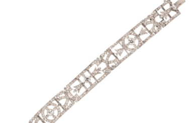 Edwardian Platinum and Diamond Bracelet