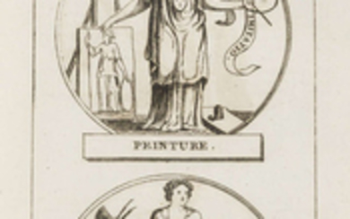 Emblems.- Petit Trésor des Artistes (Le) et des Amateurs des Arts, 3 vol. in 1, 3 titles & 394 emblems on 100 sheets, 8vo, Paris, Huet & Marcilly, 1800.