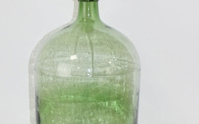 French blown glass vinegar bottle