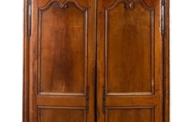 A French Provincial Walnut Armoire