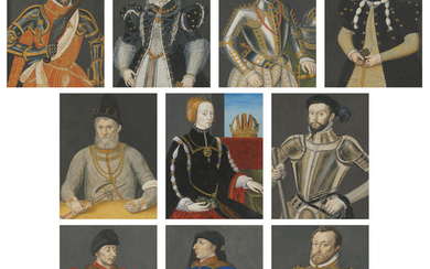 A GROUP OF TEN HISTORICAL PORTRAITS, 18TH/EARLY 19TH CENTURY