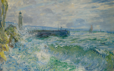 LA JETÉE DE FÉCAMP PAR GROS TEMPS, Claude Monet