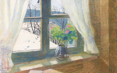 KARL EDMUND WALSER (1877-1943), Blick aus dem Fenster, 1899