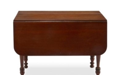 A late Federal cherrywood dropleaf table circa 1830 H:...