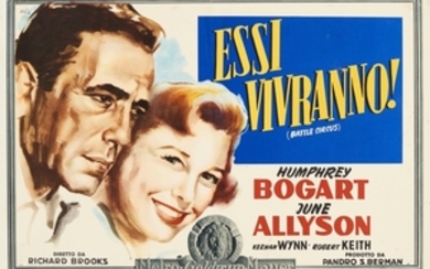 Lotto di 13 fotobuste per Essi vivranno con Humphrey Bogart