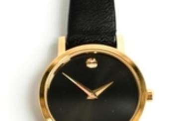 Movado Gold-Plated Ladies' "Museum" Wrist Watch