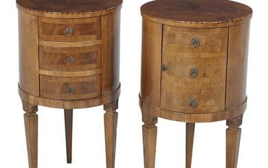 Pair of Neoclassical-Style Italian Drum Tables