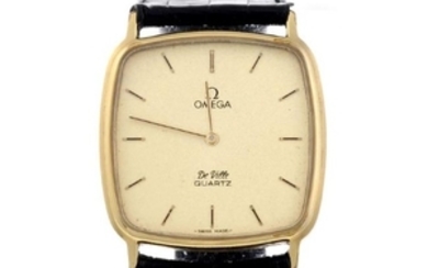 OMEGA - a gentleman's De Ville wrist watch. Yellow