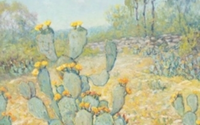 Robert Harrison (b. 1949), "Cactus and the Old Wall"