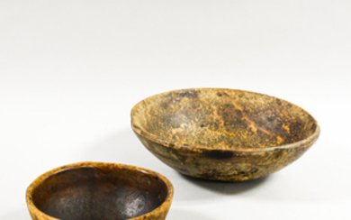 Two Turned Burl Bowls