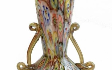 Vintage 1950 Murano glass vase Murrine