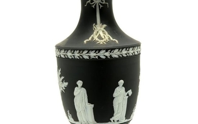 Wedgwood Black Basalt Classical Vase.