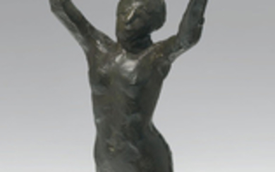 Edgar Degas (1834-1917), Danseuse s’avançant, les bras levés, première étude