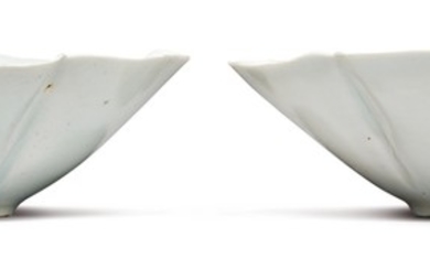 A PAIR OF QINGBAI FLORIFORM BOWLS SOUTHERN SONG DYNASTY