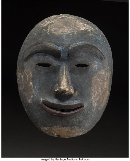 70254: An Eskimo Polychrome Wood Mask c. 1920 wood, p