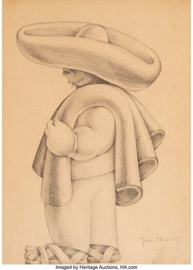 77054: Jean Charlot (1898-1979) Untitled (Man with hat