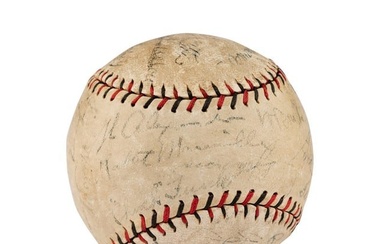 A 1928 St. Louis Cardinals Team Signed Autograph Baseball Featuring Jesse Haines, Chick Hafey, Frank
