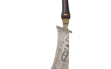 Ⓐ A COORG KNIFE (AYDA KATTI), A NEPALESE RAM DAO AND A GLAIVE