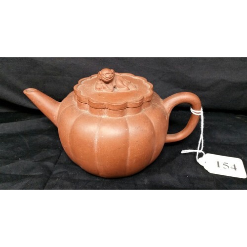 A Chinese Yixing teapot early 20th Century 6.5 x 4 inch...
