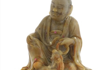 A Chinese soapstone carving