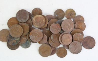 A Collection of Various Mostly Australian Pennies and Half Pennies