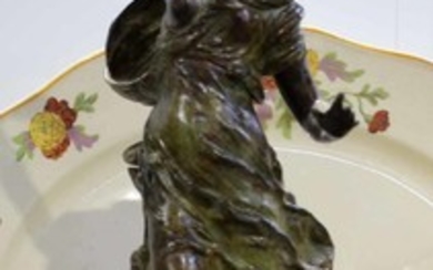 A FRENCH SPELTER CLASSICAL FIGURE