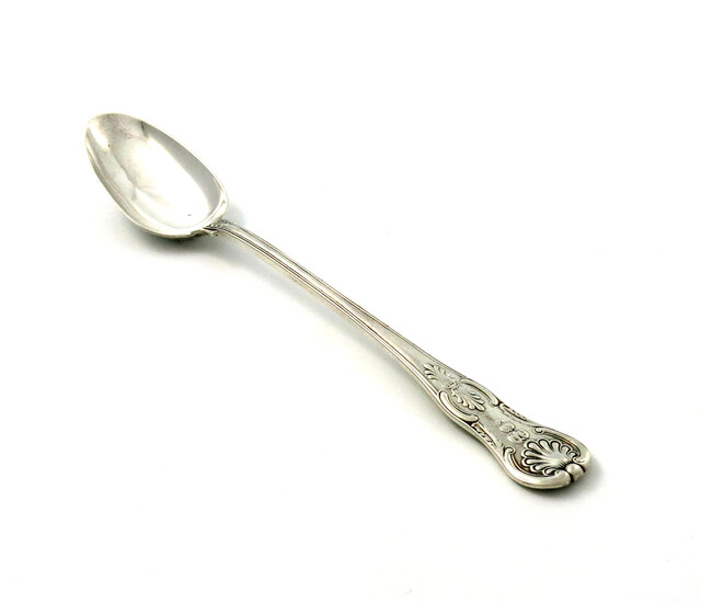 A George IV silver regimental basting spoon
