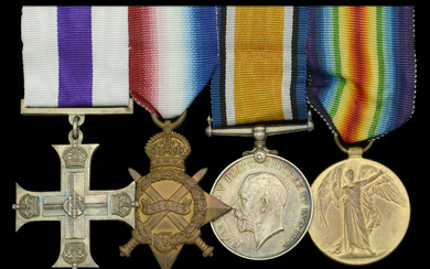 A Great War Royal Naval Division M.C. group to Lieutenant W. Barnett,...