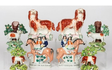 A Group of English Staffordshire Figurines