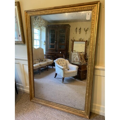 A LARGE 19TH CENTURY FRENCH GILTWOOD AND GESSO MIRROR Decora...
