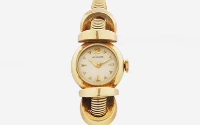 A Ladies 14K Yellow Gold LeCoultre Watch