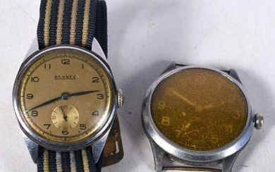A Leonidas Watch together with a Bernex Watch. Largest 3.8 cm incl crown. Not working