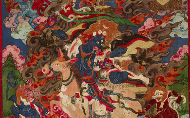 A PAINTING OF SHRI DEVI CHINA, 18TH CENTURY