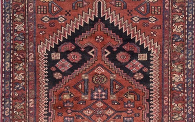 A Persian Hand Knotted Zanjan Rug, 210 X 108