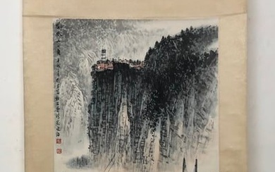 A Precious Chinese Ink Painting Hanging Scroll By Song Wenzhi