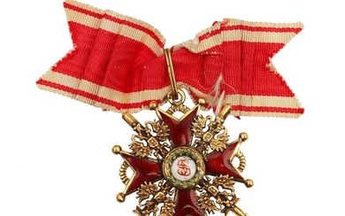 A RUSSIAN GOLD ORDER OF ST. STANISLAUS 3 CLASS