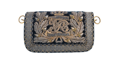 A Rare Officer's Embroidered Flap Pouch To The 1st The Royal Dragoons, Circa 1838-52