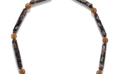 A Roman Mosaic Glass Bead Necklace