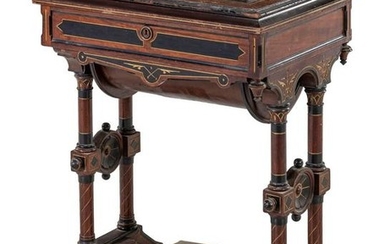A Victorian Sewing Table Height 29 1/4 x width 23 1/4 x