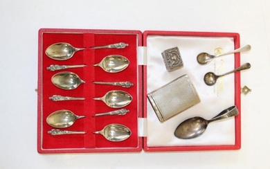 A collection of sterling silver items. Featuring a sterling silver...